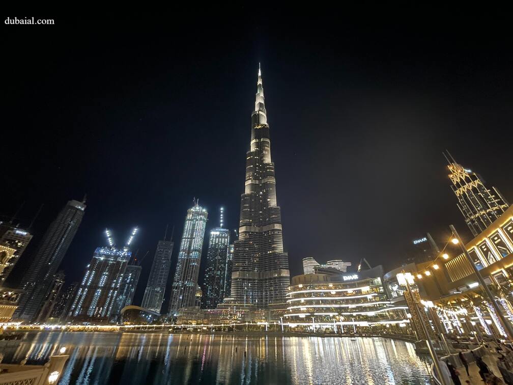 Night View of Burj Khalifa.